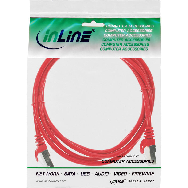 InLine Netzwerk-Kabel 0,50m rot