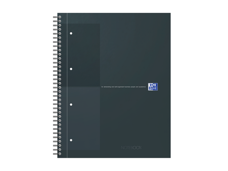 Oxford International A4+ Hardcover Notizbuch, Wire-O Spiralbindung, liniert 6mm, 80 Blatt, scribzee kompatibel, 30. Jahre Jubilä