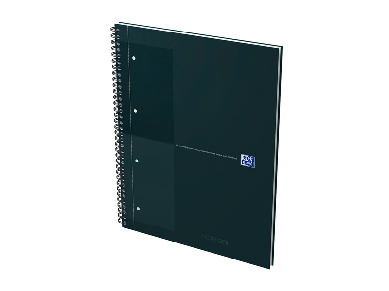 Oxford International A4+ Hardcover Notizbuch, Wire-O Spiralbindung, liniert 6mm, 80 Blatt, scribzee kompatibel, 30. Jahre Jubilä