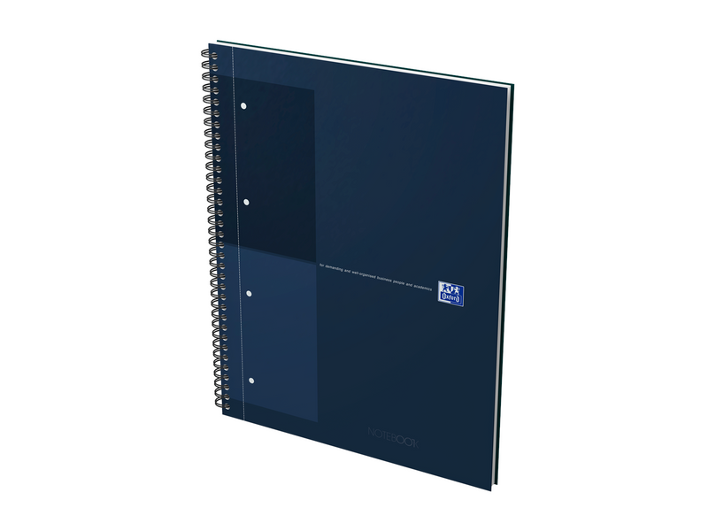 Oxford International A4+ Hardcover Notizbuch, Wire-O Spiralbindung, liniert 6mm, 80 Blatt, scribzee kompatibel, 30. Jahre Jubilä