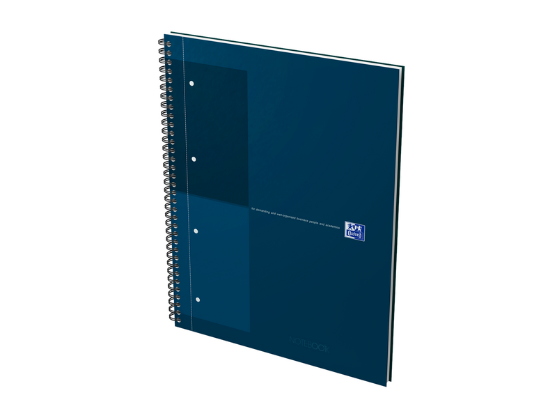 Oxford International A4+ Hardcover Notizbuch, Wire-O Spiralbindung, liniert 6mm, 80 Blatt, scribzee kompatibel, 30. Jahre Jubilä