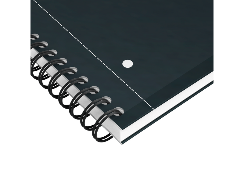 Oxford International A4+ Hardcover Notizbuch, Wire-O Spiralbindung, liniert 6mm, 80 Blatt, scribzee kompatibel, 30. Jahre Jubilä