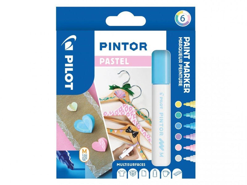 Pilot Pen Pintor Pastel Paint Marker 6 pcs