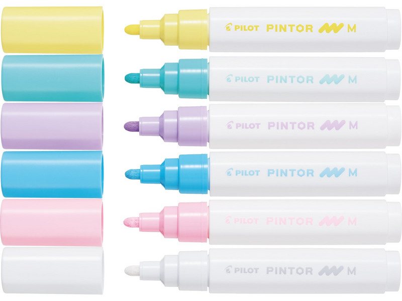 Pilot Pen Pintor Pastel Paint Marker 6 pcs
