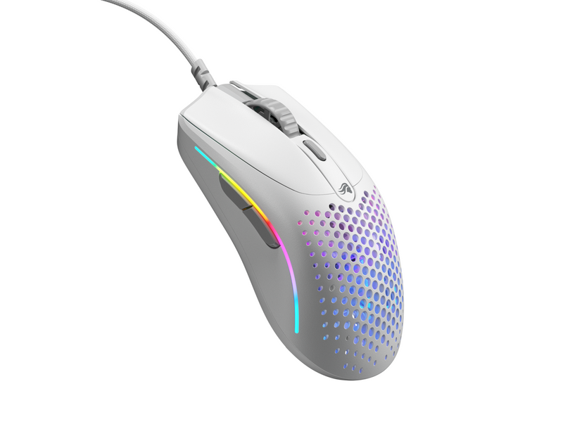 Glorious Model O 2 Mini - Matte White - Gaming Maus (Weiß mit RGB Licht)