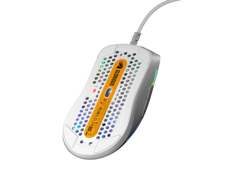 Glorious Model O 2 Mini - Matte White - Gaming Maus (Weiß mit RGB Licht)