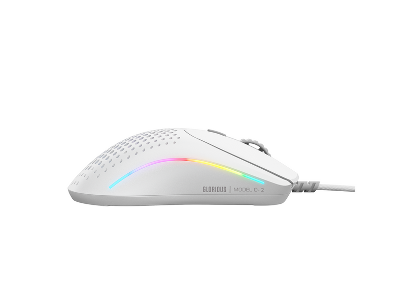 Glorious Model O 2 Mini - Matte White - Gaming Maus (Weiß mit RGB Licht)
