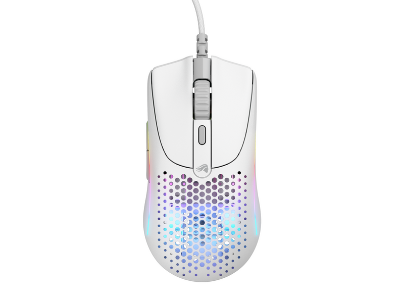 Glorious Model O 2 Mini - Matte White - Gaming Maus (Weiß mit RGB Licht)