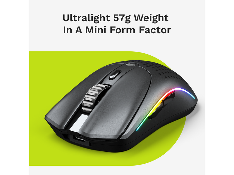 Glorious Model O 2 Mini Wireless - Matte Black - Gaming Maus (Schwarz)