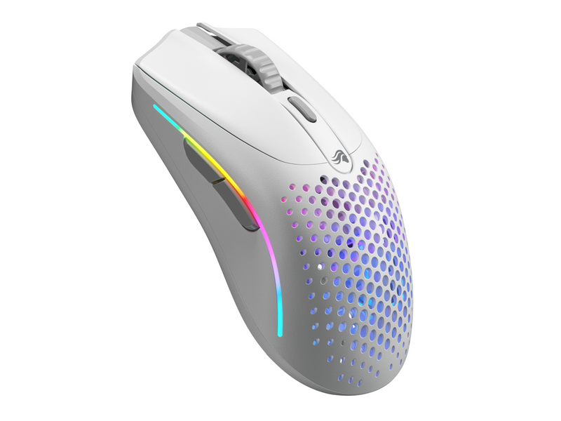 Glorious Model O 2 Mini Wireless - Matte White - Gaming Maus (Weiß mit RGB Licht)