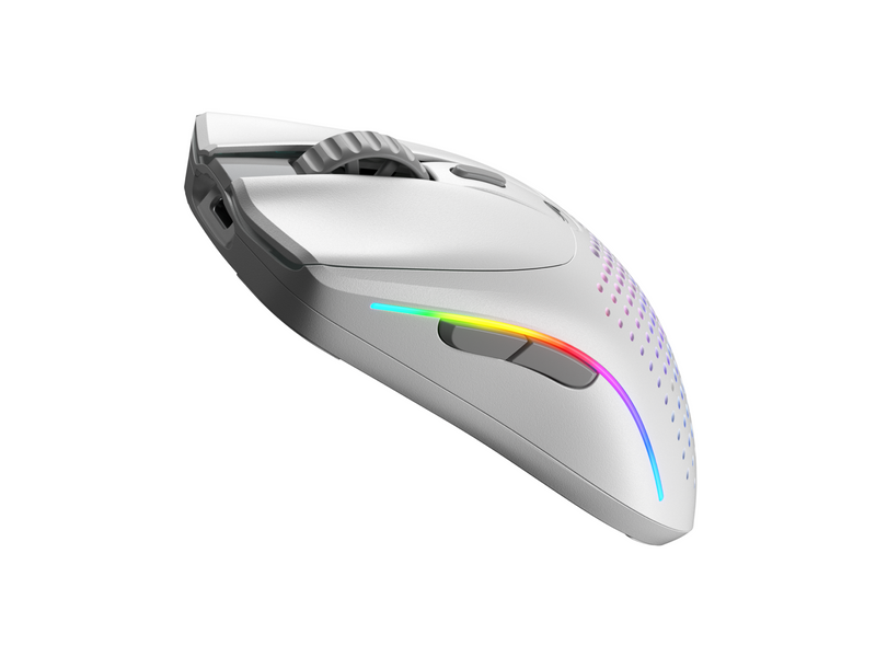 Glorious Model O 2 Mini Wireless - Matte White - Gaming Maus (Weiß mit RGB Licht)