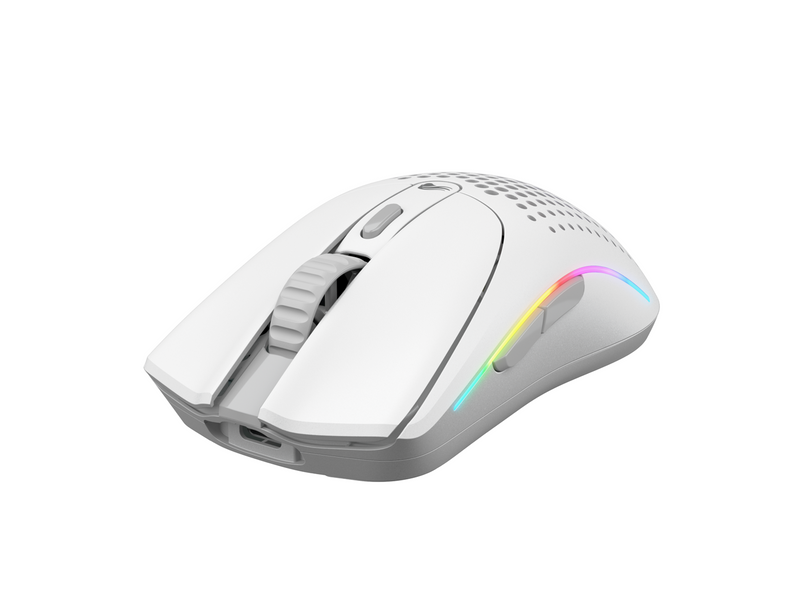 Glorious Model O 2 Mini Wireless - Matte White - Gaming Maus (Weiß mit RGB Licht)