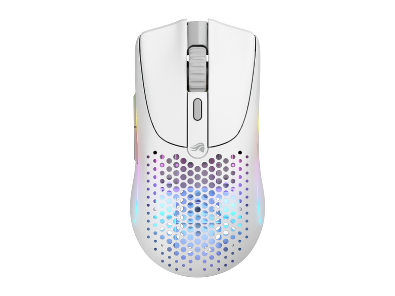 Glorious Model O 2 Mini Wireless - Matte White - Gaming Maus (Weiß mit RGB Licht)