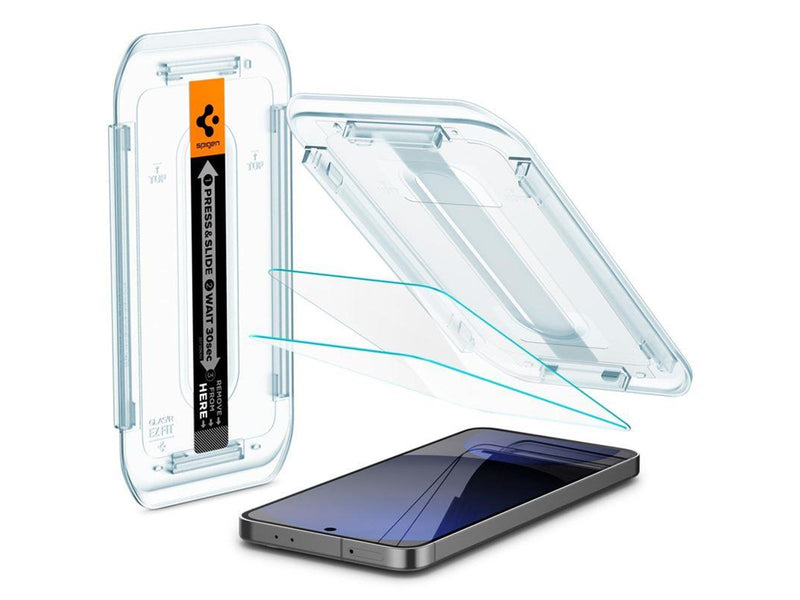 Spigen Glass tR EZ Fit 2 Pack for Samsung Galaxy S24 FE - Transparency