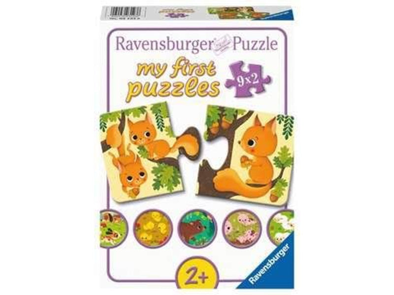 Ravensburger Animals and their Little Ones Puzzle 9x2pcs.