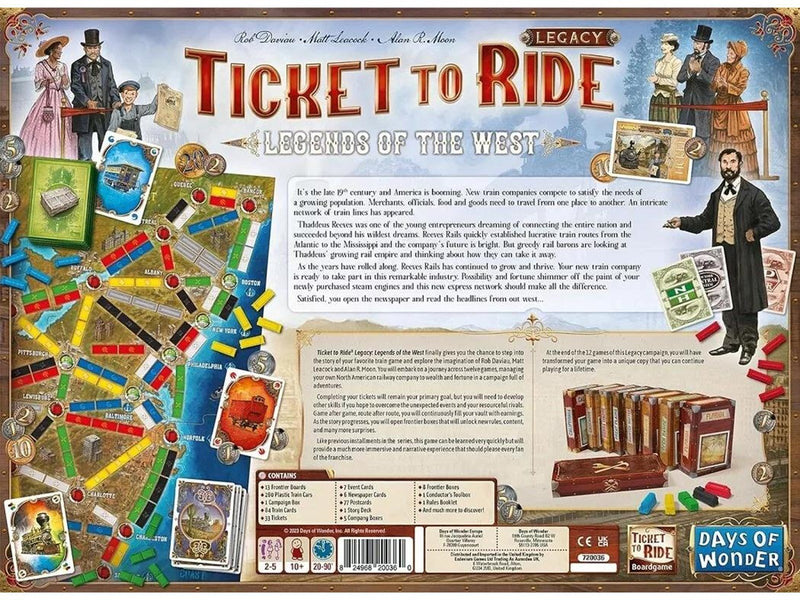 Days of Wonder Ticket to Ride - Legacy - Legends of the West