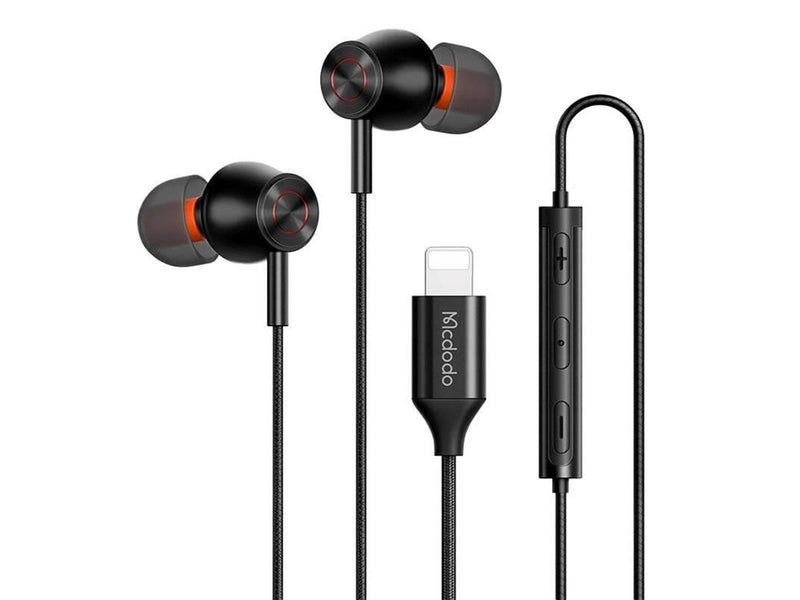 Mcdodo Wired earphones HP-3480 lightning (black)