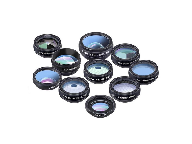 APEXEL Mobile lens kit APL-DG10 10 in 1 (black)