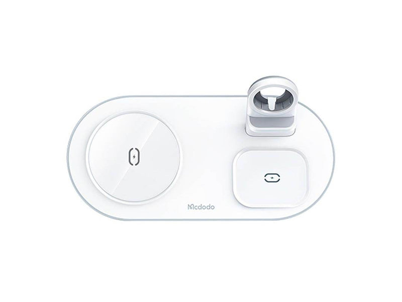 Mcdodo Wireless Charger CH-7062 3 in 1 15W (mobile/TWS/Apple watch) (white)