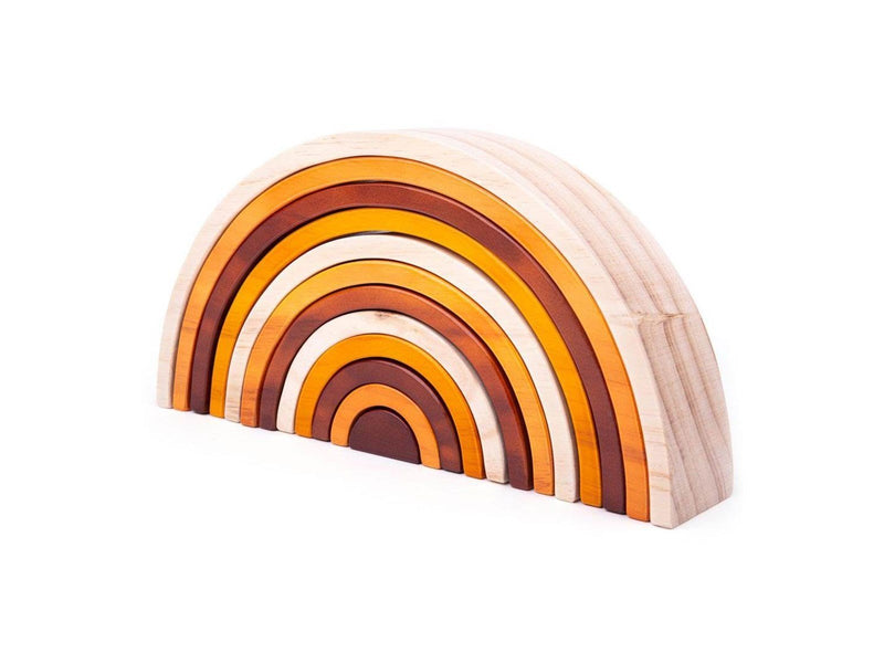 Bigjigs Large Wooden Stack Rainbow