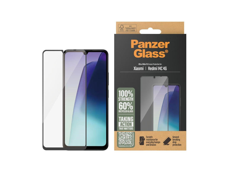 PanzerGlass Screen Protector Xiaomi Redmi 14C | Ultra-Wide Fit