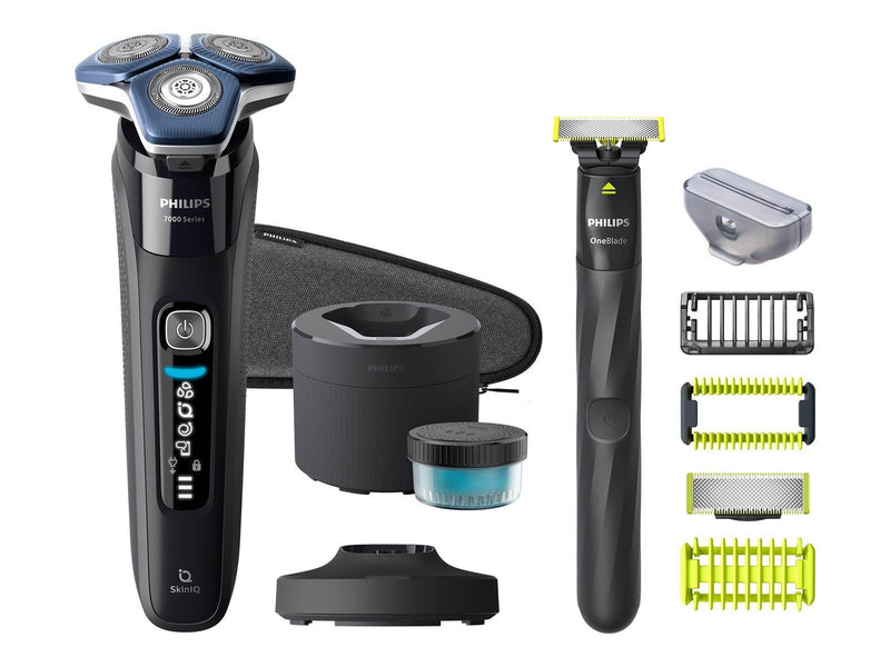 Philips Rasierapparate 7000 Series S7886 - shaver - ink black - with Phillips OneBlade