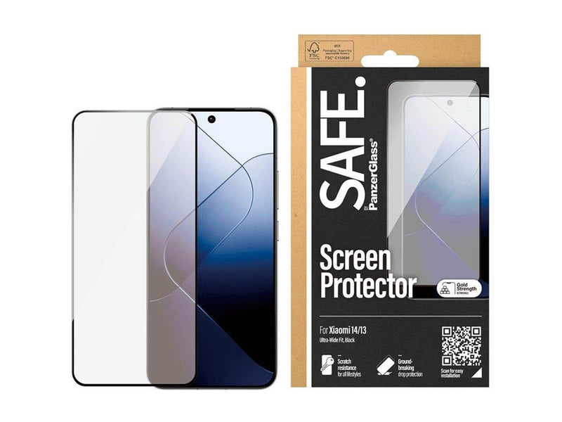 SAFE. by PanzerGlass Screen Protector Xiaomi 14 | 13 | Ultra-Wide Fit