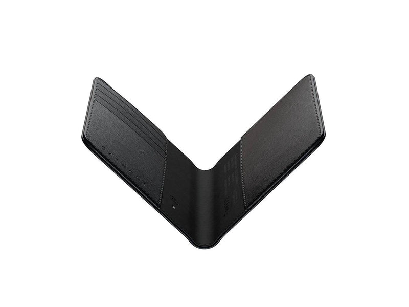 Satechi Vegan-Leather Passport Cover with Find My tracker - Black