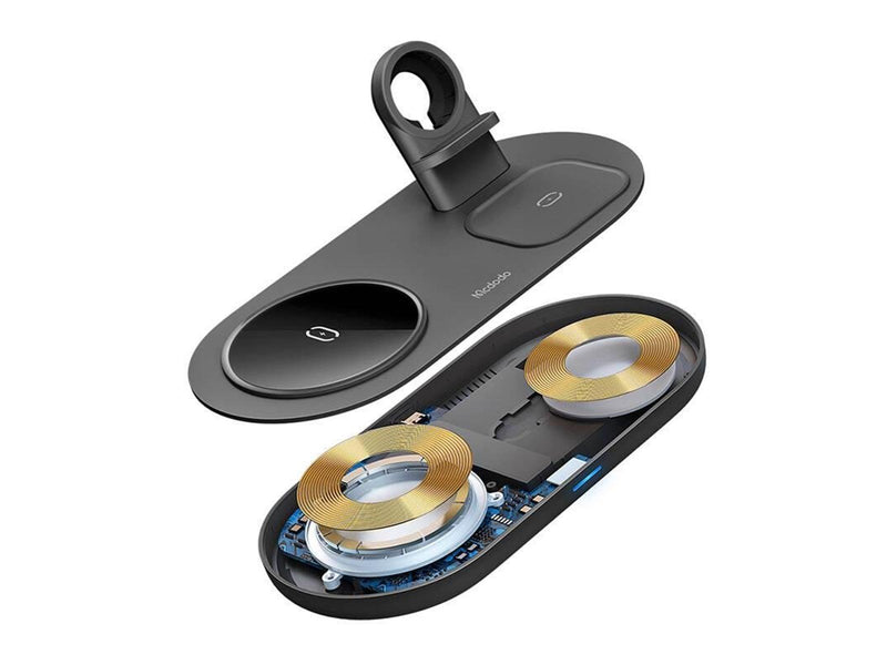 Mcdodo Wireless Charger CH-7061 3 in 1 15W (mobile/TWS/Apple watch) (black)