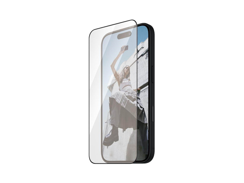 SAFE. by PanzerGlass Screen Protection w. Black Frame iPhone 16 | 15 | Ultra-Wide Fit