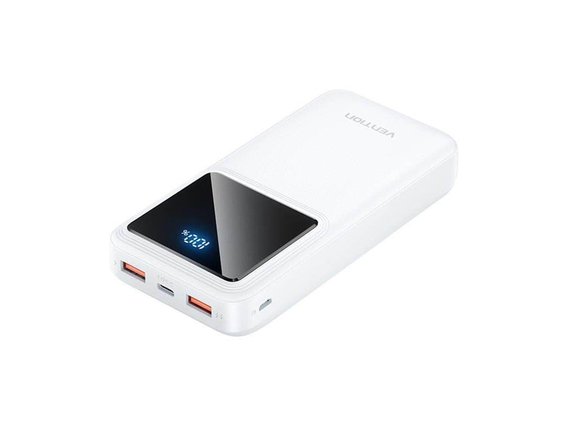 Vention Powerbank FHLW0 20000mAh Micro-USB USB-C 2xUSB-A 22.5W (white) Powerbank (Akku) - Weiß - 20000 mAh