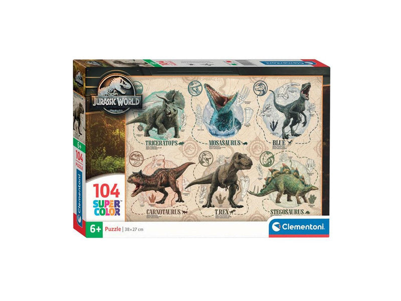 Clementoni Jigsaw Puzzle Super Color Jurassic World 104pcs.