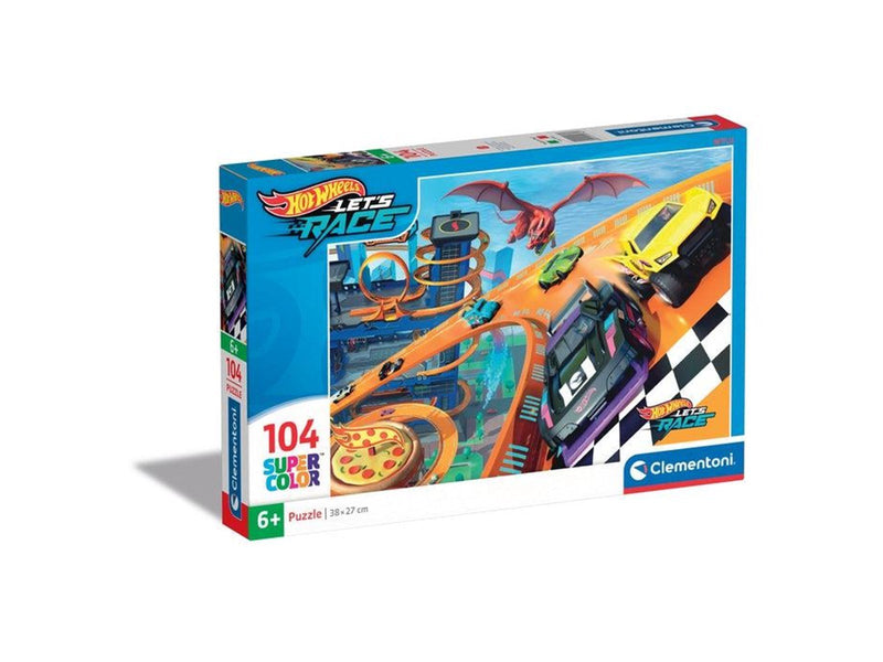 Clementoni Jigsaw Puzzle Super Color Hot Wheels 104pcs.