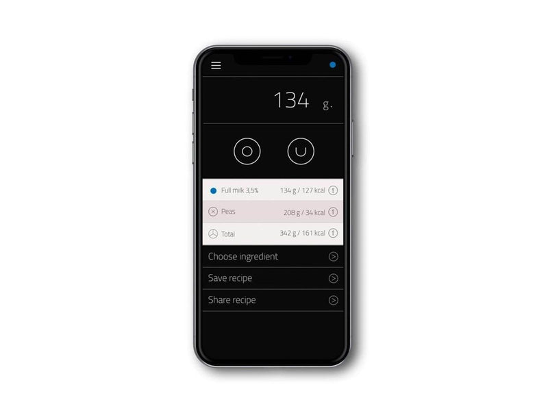 Wally Küchenwaagen - Smart kitchen scale with nutrient information - Deep Blue