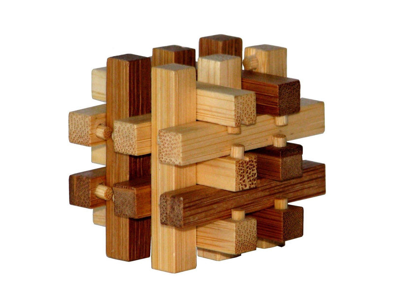 Eureka 3D Bamboo Brain Puzzle Slide 3D Puzzle