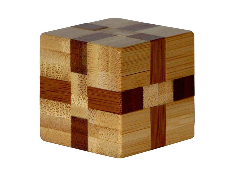 Eureka 3D Bamboo Brain Puzzle Cube 3D Puzzle