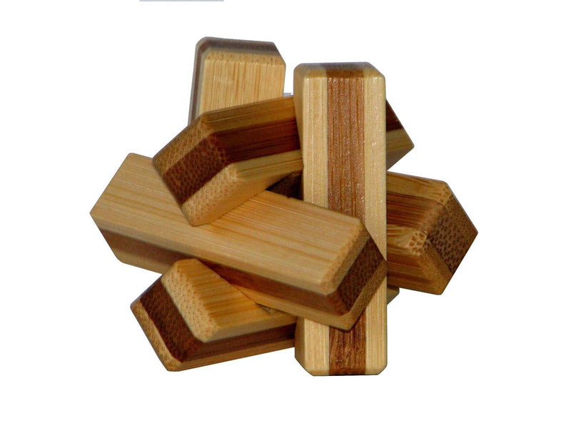 Eureka 3D Bamboo Brain Puzzle Firewood 3D Puzzle