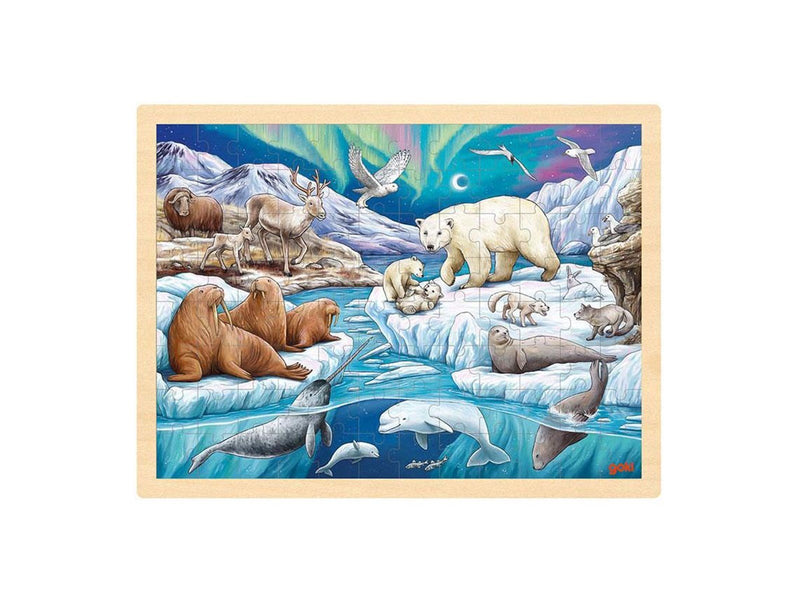 Goki Wooden Jigsaw Puzzle Polar Night 96pcs.