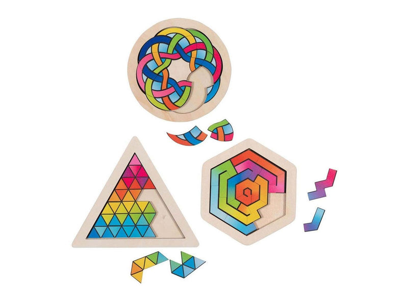 Goki Wooden Brainteaser Puzzle per piece Holz