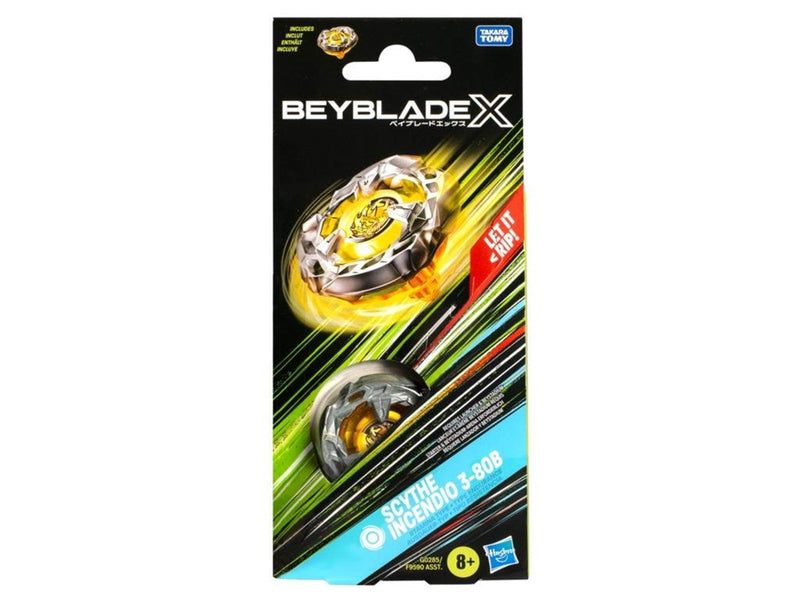 Hasbro Beyblade X Scythe Incendio 3-80B Booster Pack Set