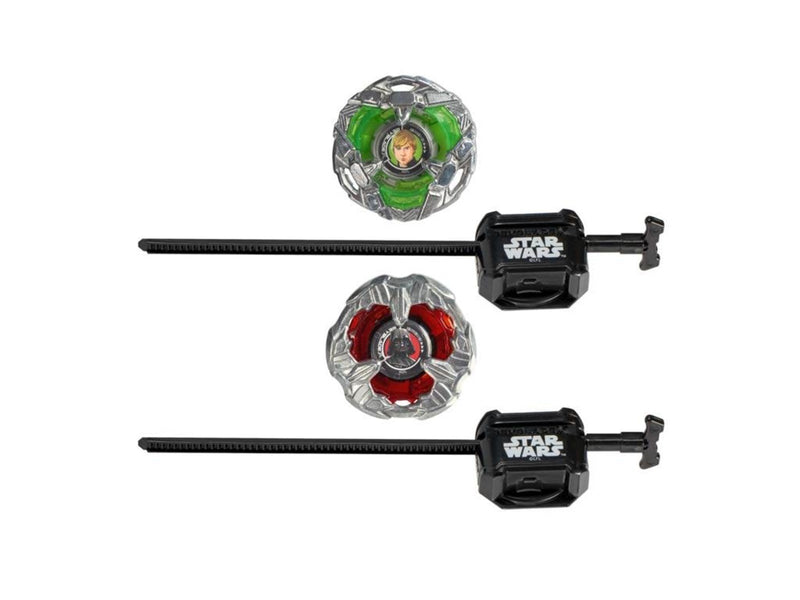 Hasbro Beyblade X and Star Wars Collab Luke Skywalker 4-80B vs. Darth Vader 4-60B