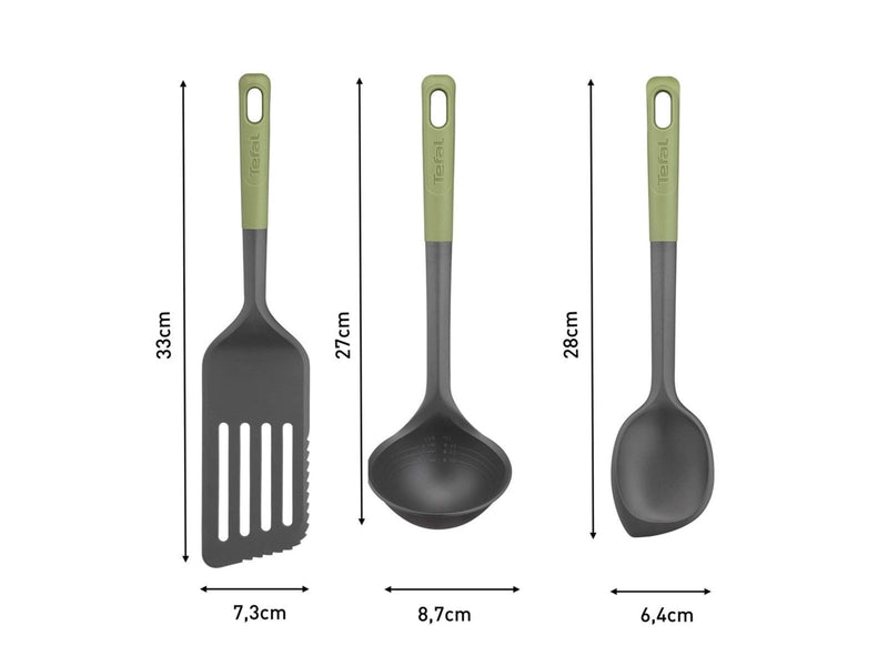 Tefal Essential 2in1 Set 3 (Long turner ladle spoon)