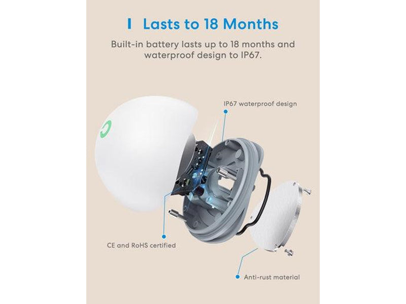 Meross Smart Water Leak Sensor MS400H (HomeKit) (Starter Kit)