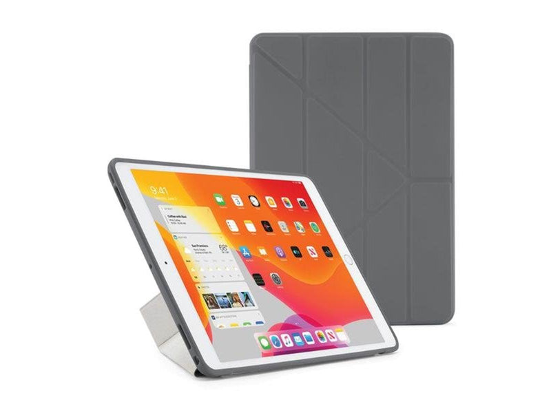 Pipetto iPad 10.2" 2019/2020 Origami case with TPU back - Grey