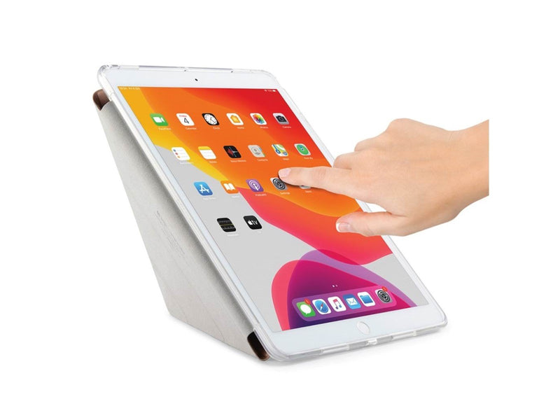 Pipetto iPad 10.2" Metallic Origami case with TPU back - Rose Gold