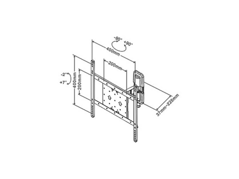 Multibrackets M VESA Flexarm neigen & Turn II