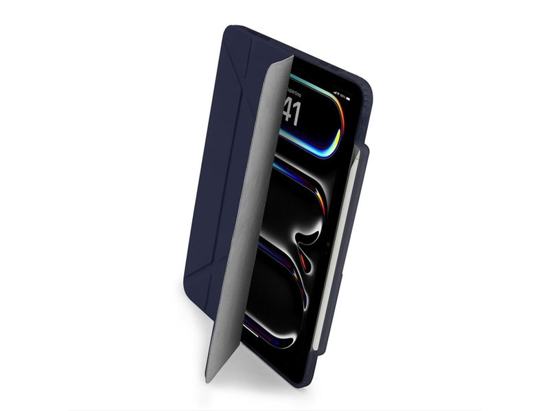Pipetto iPad Pro 11 (2024) Origami No3 Pencil Case - Dark blue