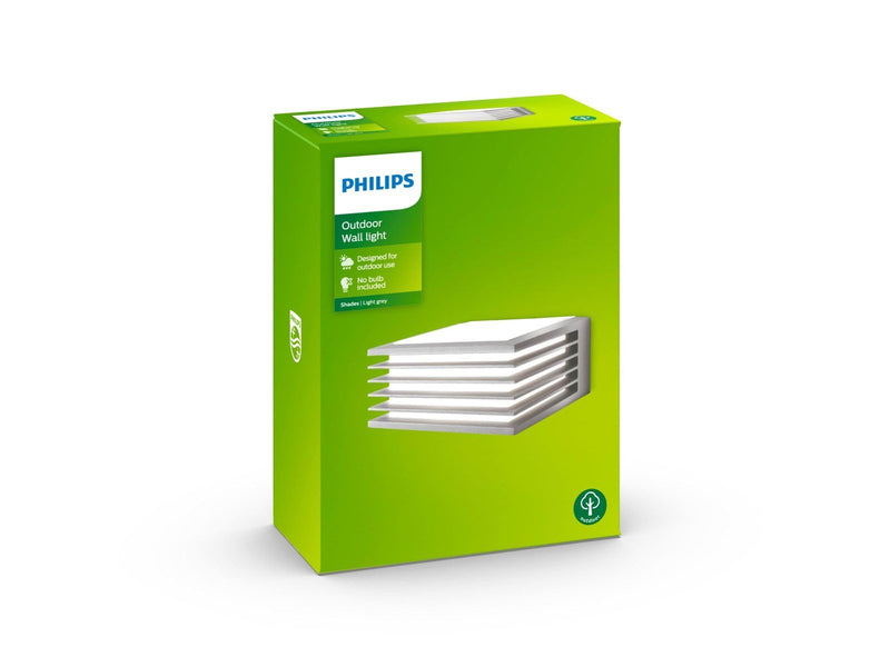 Philips Shades wall lantern grey 1x42W 230V
