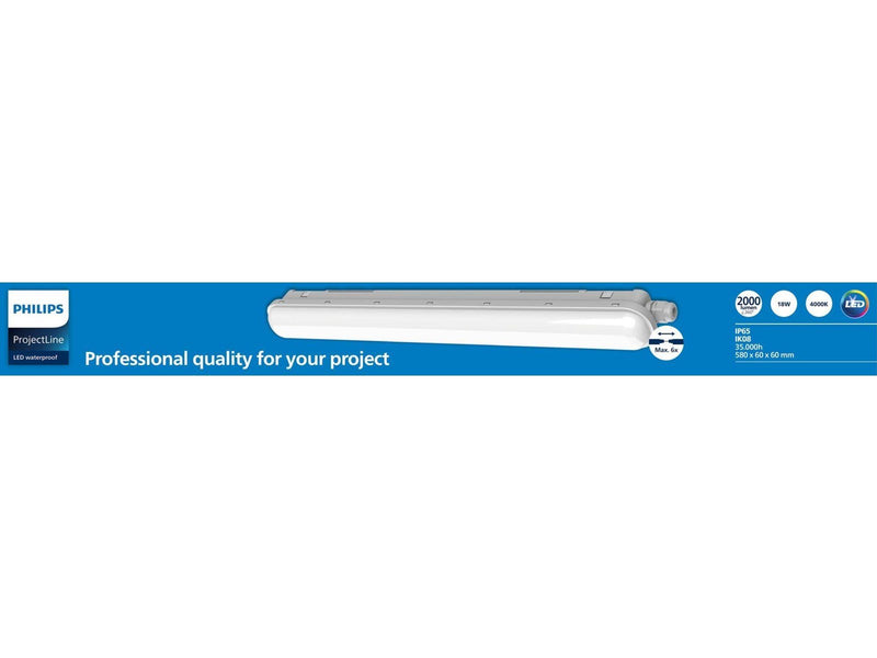 Philips Projectline Waterproof LED luminaire 60 cm 4000 K 2000 lm white