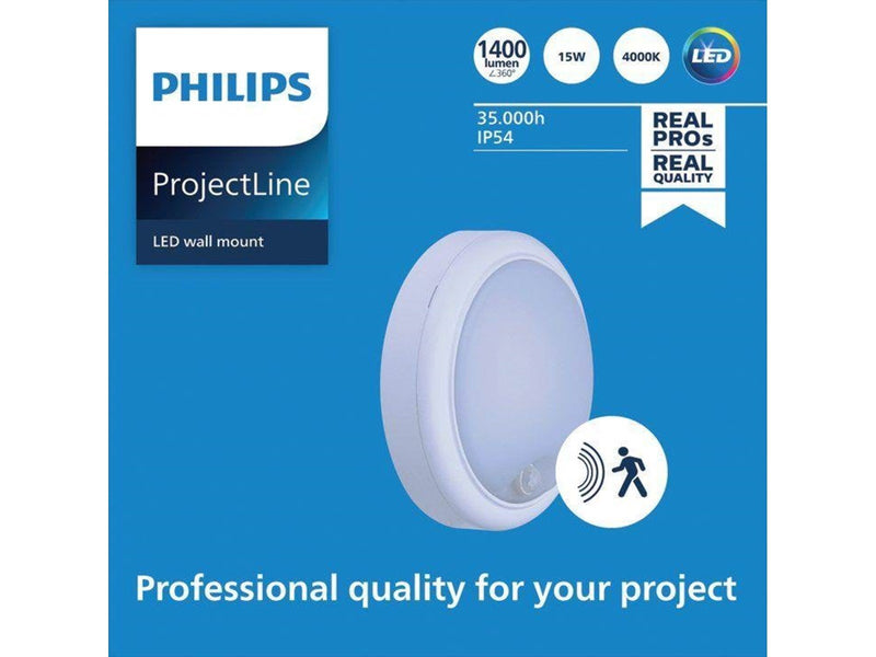 Philips Projectline Wallmount rnd 1400 4000K Sen